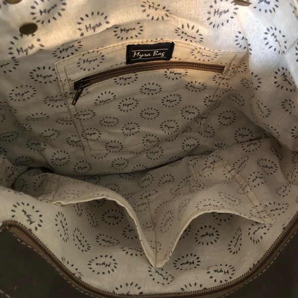 Canvas Upcycled Tote Purse By-cycle print NWT - Picture 5 of 7